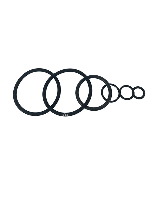 Sealing set for inj. valve