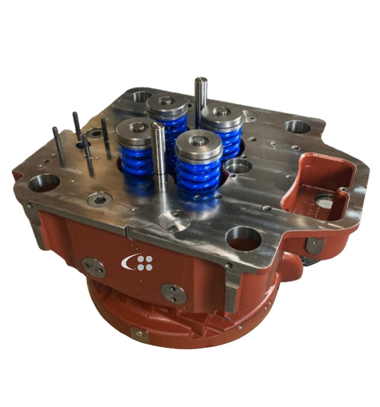 Cylinder head with valves, springs & rotocaps